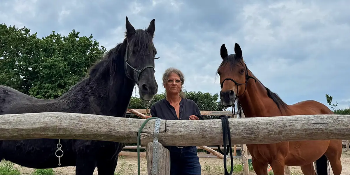 Beate mit Nyima und Angel