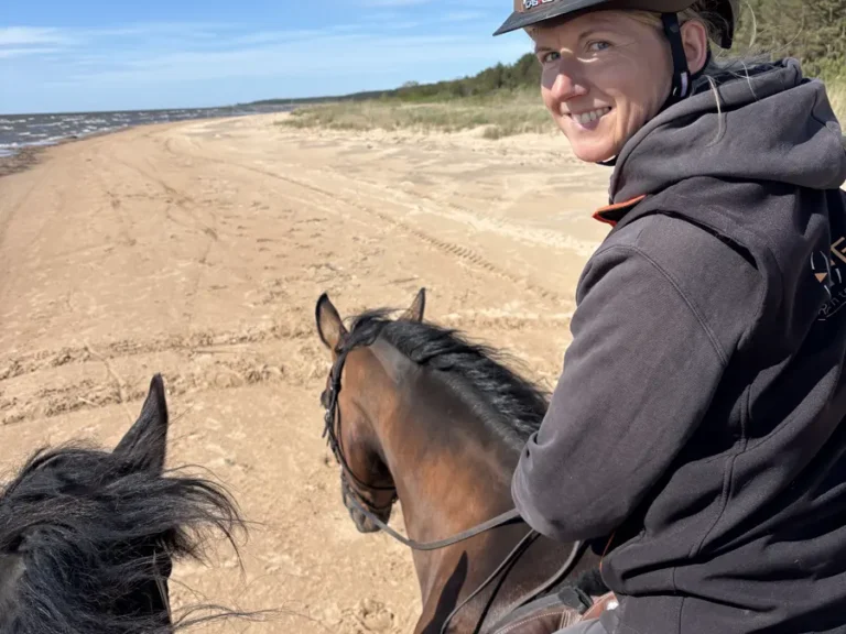 Ausritt am Strand